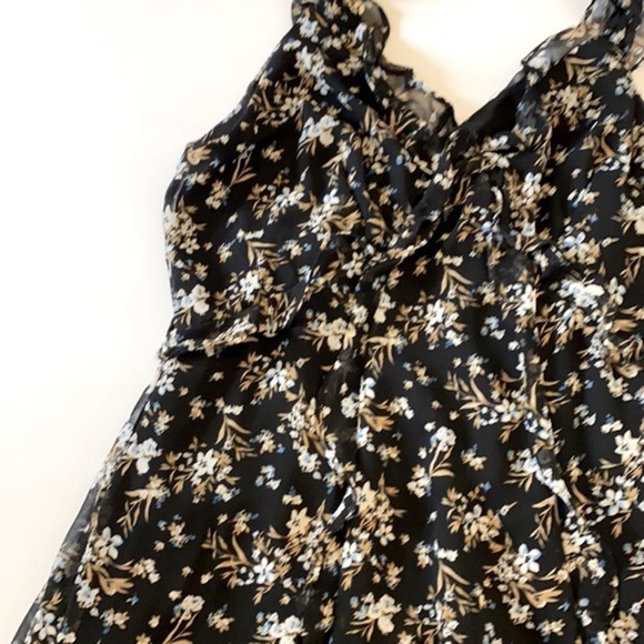 Anthropologie Bailey 44 Cecile Ruffled Floral Midi Dress - Picture 9 of 12